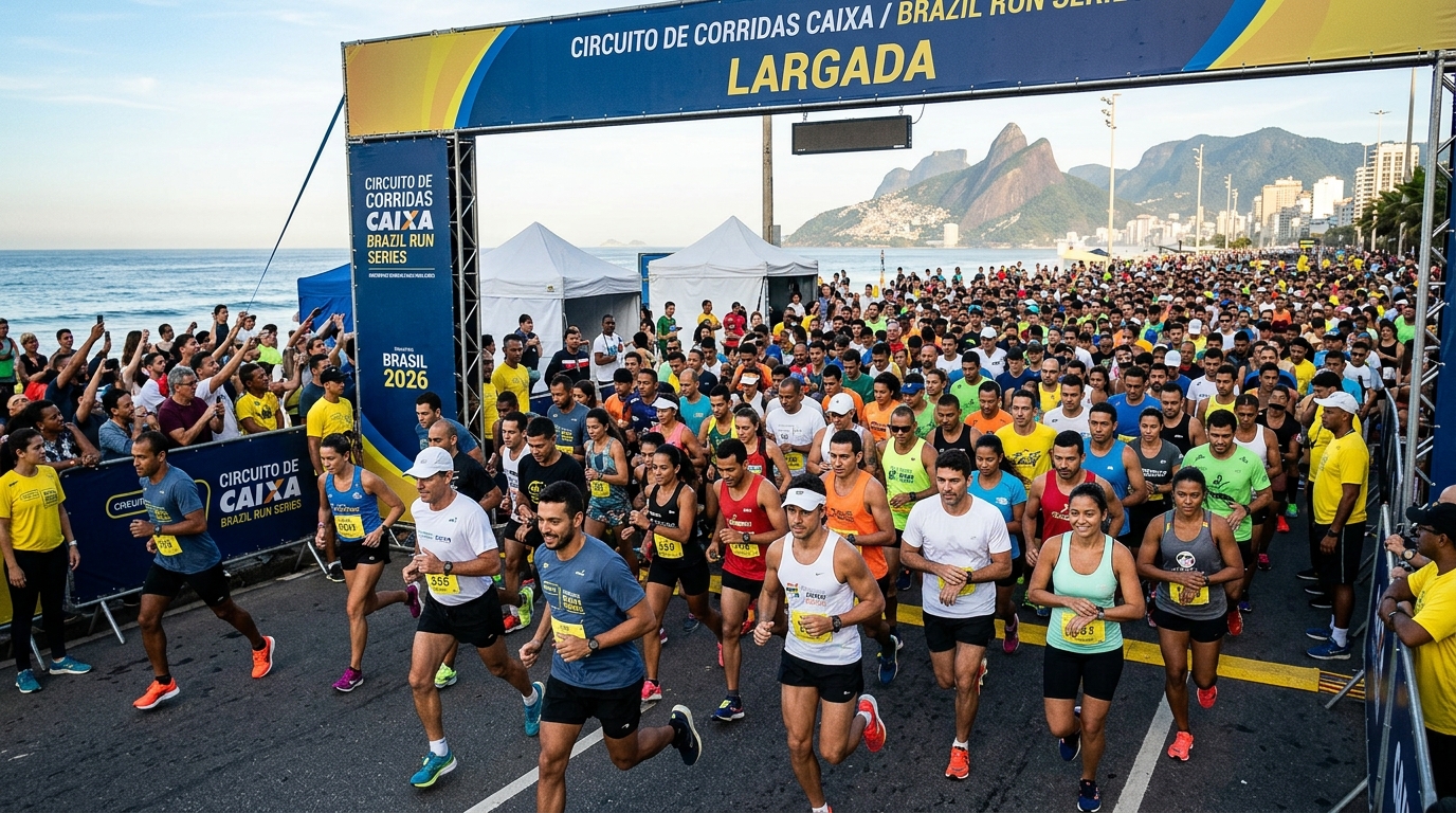 Circuito de Corridas CAIXA/Brazil Run Series terá oito etapas em 2026