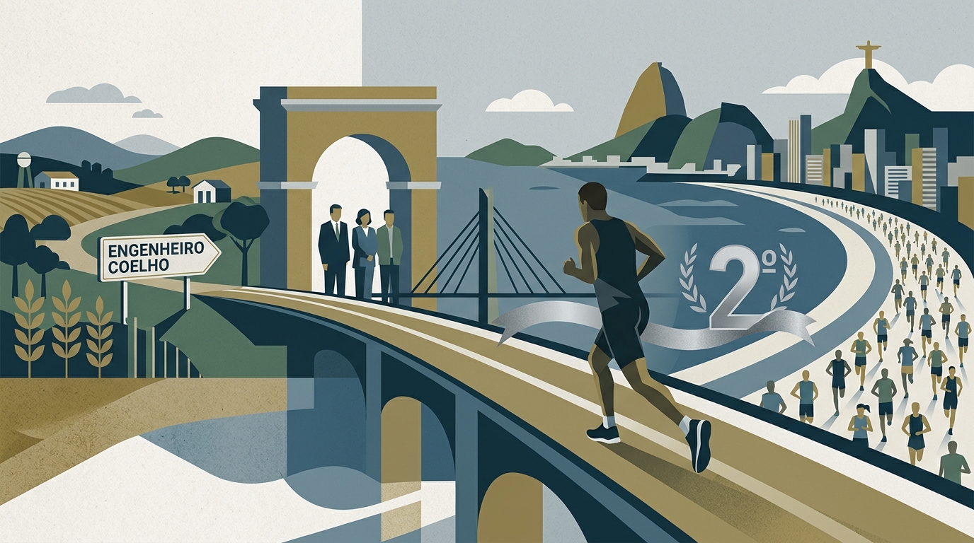 Corredor de Engenheiro Coelho é 2º colocado nos 5 km no Rio